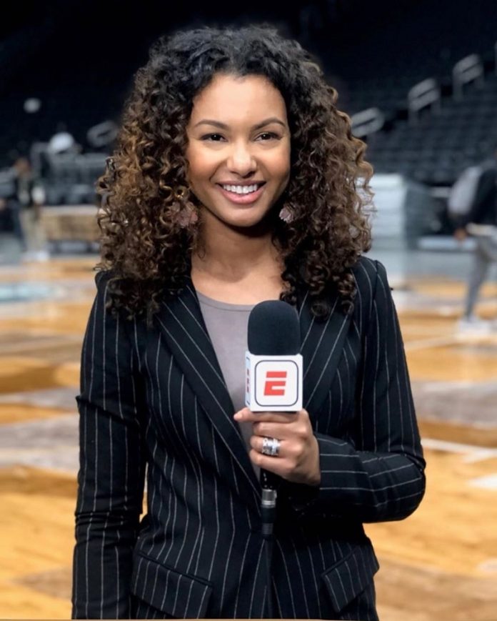 Malika Andrews NBA reporter.