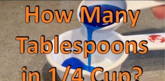 How Many Tablespoons in 1 4 Cup