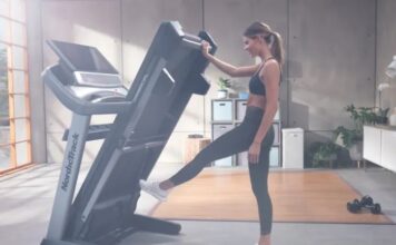 folding Nordictrack treadmill