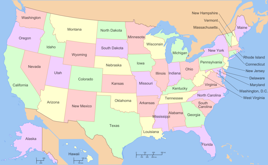 United States map