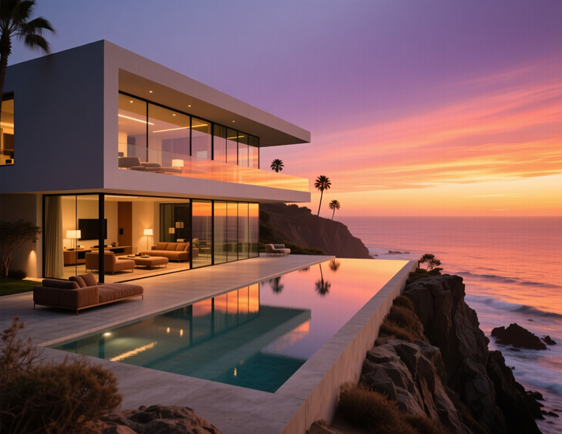 Real estate property showcasing modern residential development