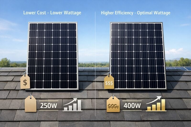 Solar Panel Price vs Power Output