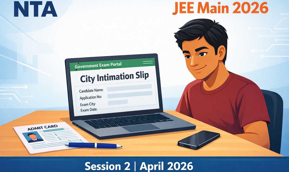 JEE Main 2026 Session 2 City Intimation Slip Released! Ab Pata Chalega Tumhara Exam City — Direct Download Link Here