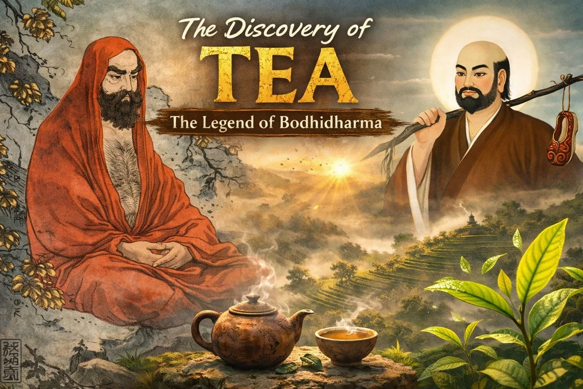 What Is the Indian Legend Regarding the Discovery of Tea?