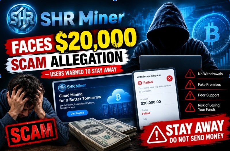 SHRMiner Faces $20,000 Scam Allegation — Users Warned to Stay Away